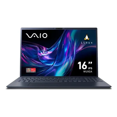 Notebook Vaio Fe16 Amd Ryzen 5 5625u 8GB, SSD 256gb Tela 16 Preto Linux