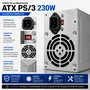 Fonte Atx 230w Ps/3 Alimentação PC Desktop Computador