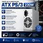 Fonte Atx 230w Ps/3 Alimentação PC Desktop Computador