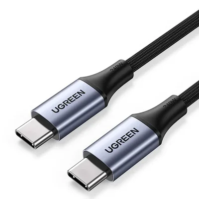 Cabo De Dados Ugreen Usb-c Para Usb-c Nylon Trancado 1m 5a 240w Us535 Preto - 15311