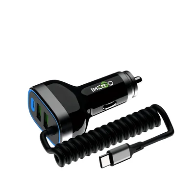 Carregador Veicular (2xusb-a, 1xusb-c) Max 70w Imenso Ims-224