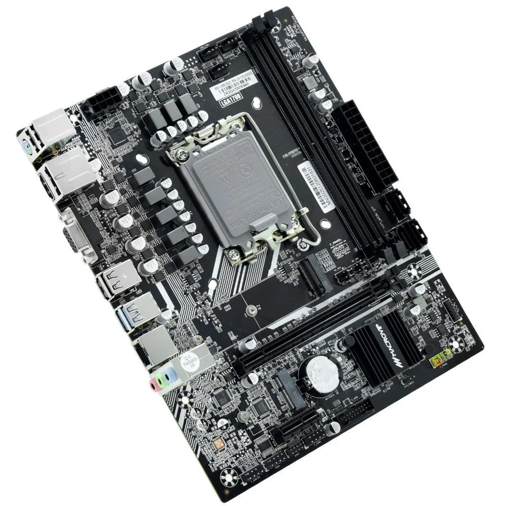 Imagem 3 de 4 do produto Placa Mãe Macrovip Mv-h610v2 Socket LGA  1700 Ddr5 Vga HDMI Micro Atx Intel 12ª 13ª 14ª Geração LGA 1700