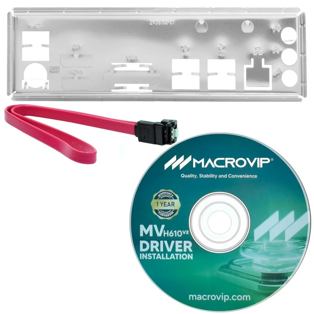 Imagem 4 de 4 do produto Placa Mãe Macrovip Mv-h610v2 Socket LGA  1700 Ddr5 Vga HDMI Micro Atx Intel 12ª 13ª 14ª Geração LGA 1700
