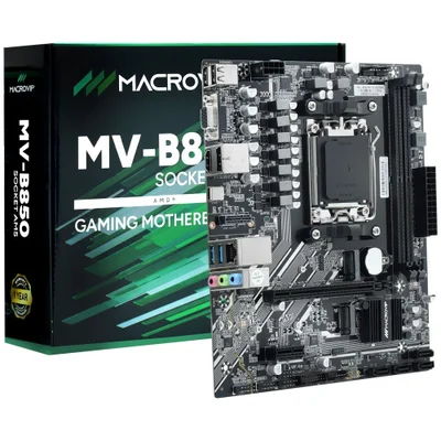 Placa Mãe Macrovip Mv-b850 Socket Am5 Ddr5 Vga Micro-atx Gamer Alta Performance