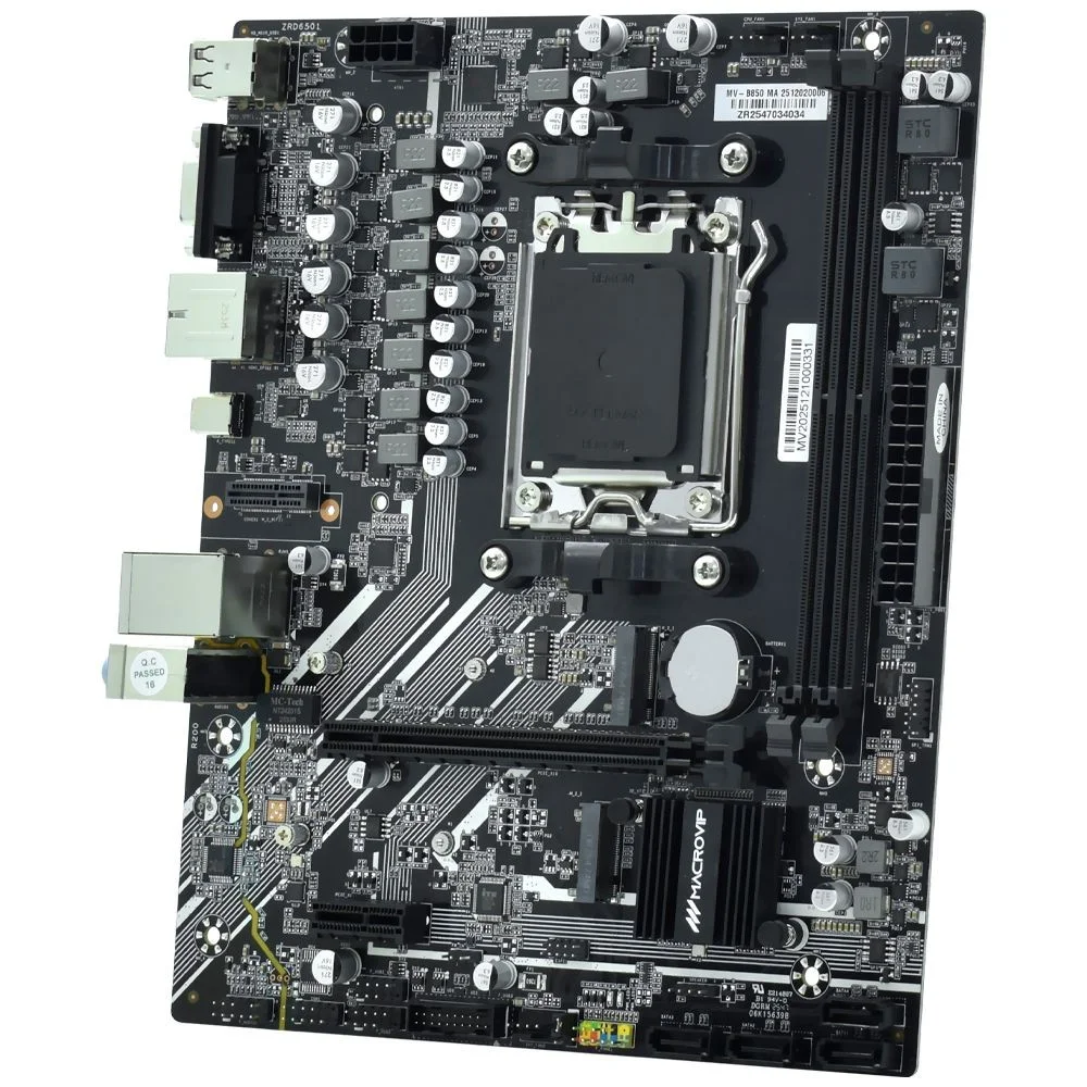 Imagem 2 de 4 do produto Placa Mãe Macrovip Mv-b850 Socket Am5 Ddr5 Vga Micro-atx Gamer Alta Performance
