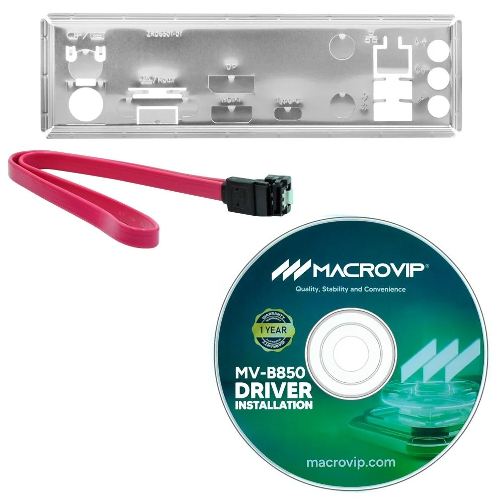 Imagem 4 de 4 do produto Placa Mãe Macrovip Mv-b850 Socket Am5 Ddr5 Vga Micro-atx Gamer Alta Performance