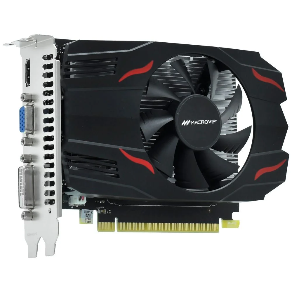Imagem 3 de 3 do produto Placa De Vídeo Macrovip Geforce Gtx 750 Ti V2 4gb GDDR5 Mv-gtx750ti4gd5v2 HDMI Dvi Gamer PC Desktop