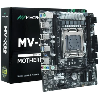 Placa Mãe Macrovip Mv-x99 Socket LGA  2011 Ddr3 Atx Usb 2.0 Sata Iii PCi Express Para Servidor Gamer