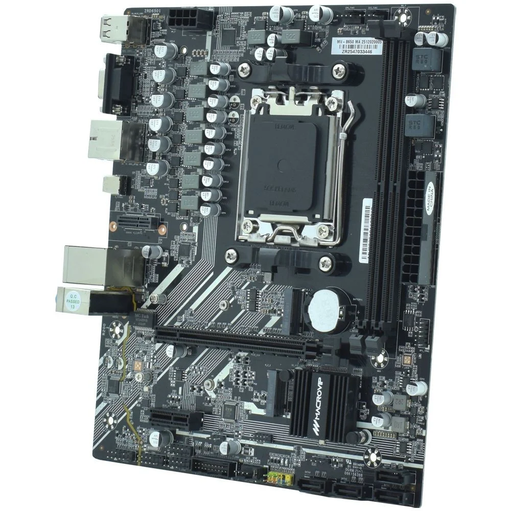 Imagem 3 de 4 do produto Placa Mãe Macrovip Mv-b650 Socket Am5 Ddr5 Vga Micro Atx Gamer Desempenho Conexão Alta Velocidade