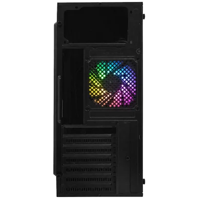 Gabinete Gamer Macrovip Max Series Mid Tower Mv-tcxa303f1b 1 Cooler RGB Lateral Vidro Temperado Preto