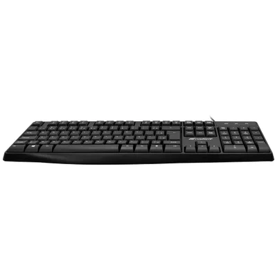 Teclado Macrovip Mv-k801ub-br Usb Abnt2 Português Com Fio Compacto Escritório Gamer Preto