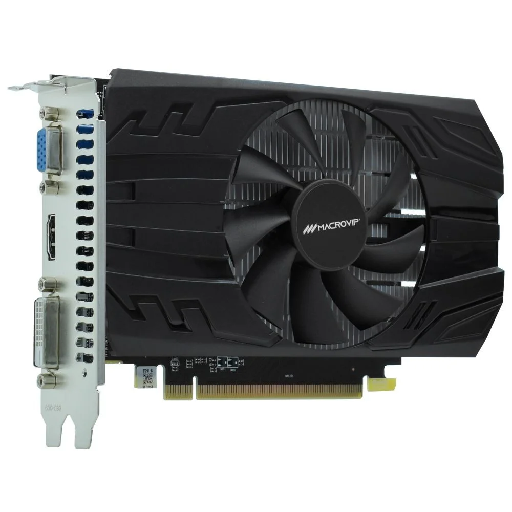Placa De Vídeo Macrovip Radeon R7 240 4gb Ddr3 Mv-r72404gd3 HDMI Dvi Vga Low Profile Gamer PC Desktop