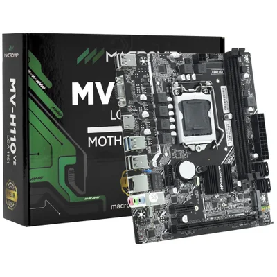 Placa-mãe Macrovip Mv-h110v2 Socket LGA  1151 Ddr4 Vga HDMI Micro-atx Intel 6ª E 7ª Geração