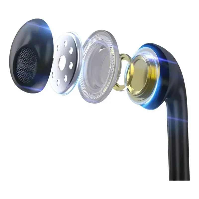 Imagem 3 de 5 do produto Fone De Ouvido Hrebos Fn-060c Eclyonline Com Fio Usb Type-c Preto Com Controle De Volume E Chamadas