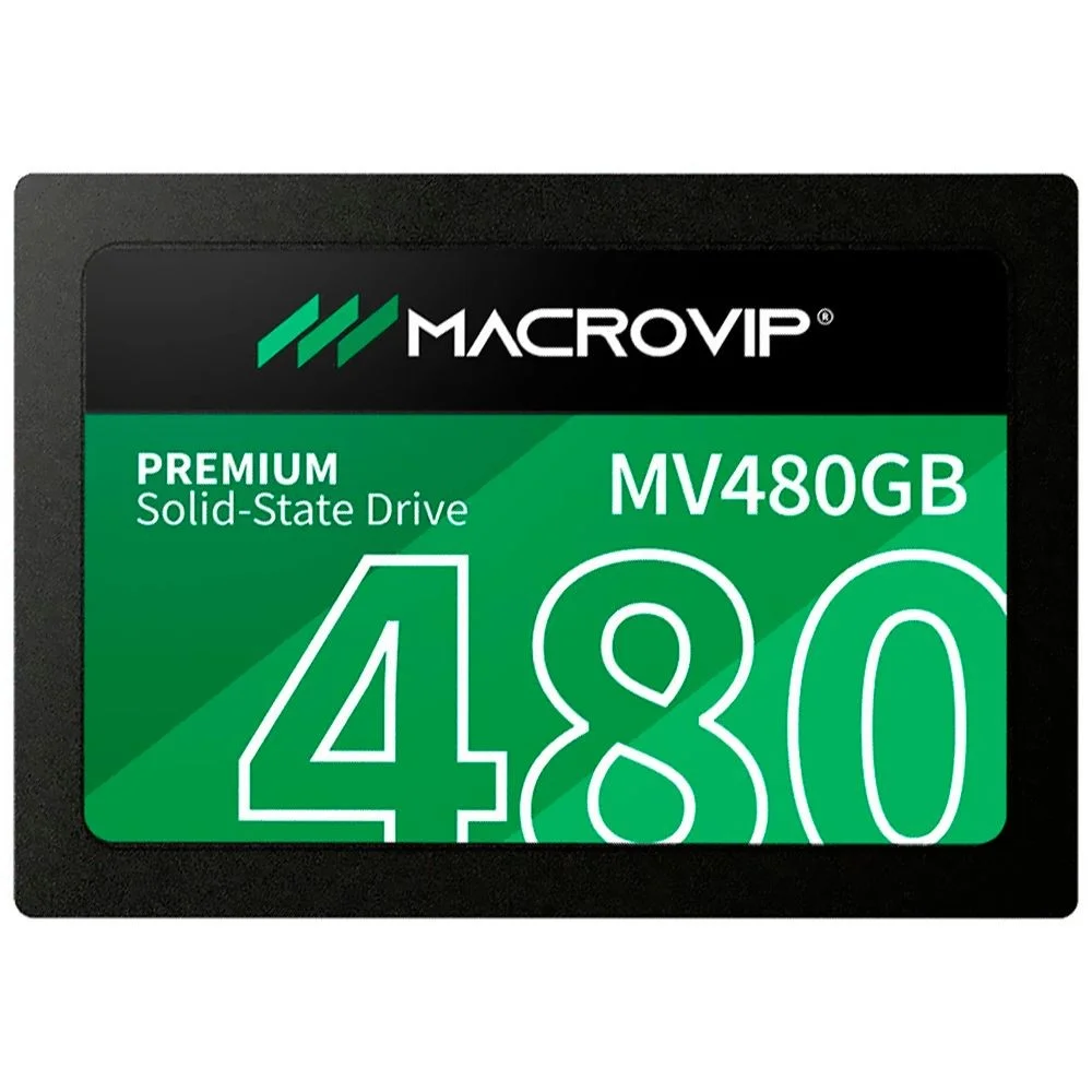 Imagem 2 de 3 do produto SSD Macrovip 480GB 2.5 Sata 3 Mv480GB Interno 3d Nand Leitura 500mb/s Notebook PC Gamer Alta Velocidade