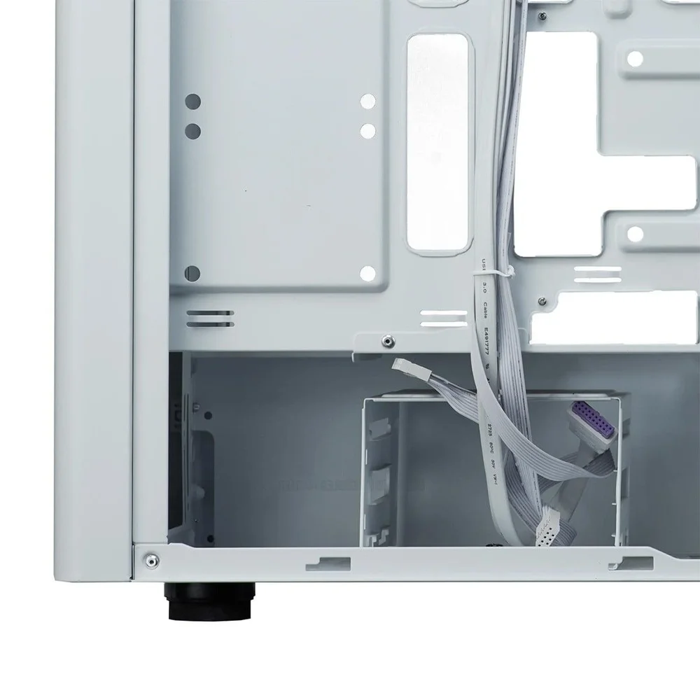 Gabinete Gamer Cooler Master Elite 502, ARGB, Vidro Temperado, Mid Tower, Atx, Com 3 Fans, Branco, E502-wgnn-saz Gabinete Gamer Cooler Master Elite 502, ARGB, Vidro Temperado, Mid Tower, Atx, Com 3 Fans, Branco, E502-wgnn-saz