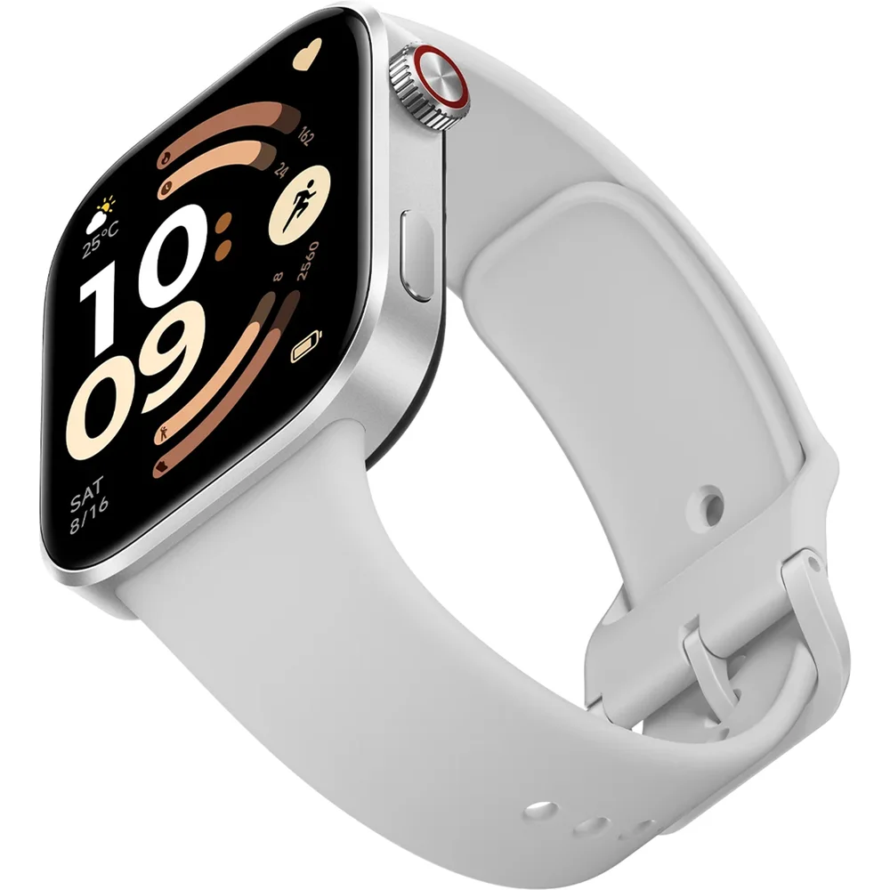 Imagem 3 de 5 do produto Relógio Smartwatch Xiaomi Redmi Watch 6 Gps Integrado, - Prata Cinza