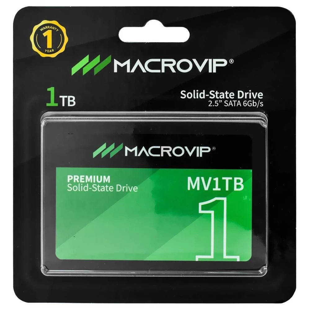 SSD Macrovip 1TB 2.5 Sata 3 Mv1TB Sata Iii 6gb/s Interno Notebook PC Leitura Alta Velocidade Armazenamento Preto SSD Macrovip 1TB 2.5 Sata 3 Mv1TB Sata Iii 6gb/s Interno Notebook PC Leitura Alta Velocidade Armazenamento Preto