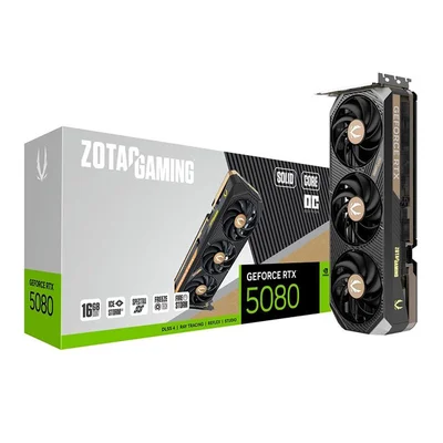 Placa De Vídeo Zotac Gaming Nvidia Geforce RTX 5080 Solid Core Oc 16gb Gddr7 Dlss Ray Tracing