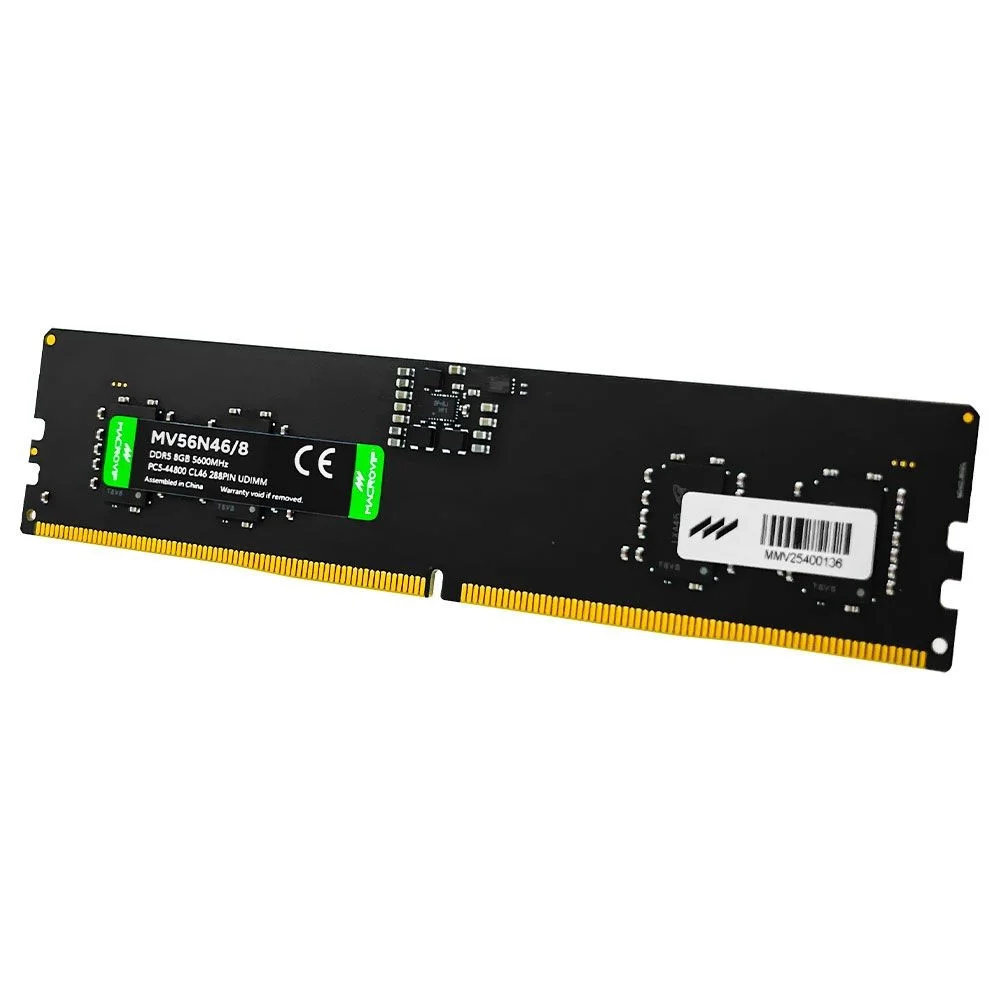 Memória Ram Macrovip Ddr5 8GB 5600mhz Mv56n46/8 Sodimm Notebook PC Alta Performance Velocidade Módulo Único