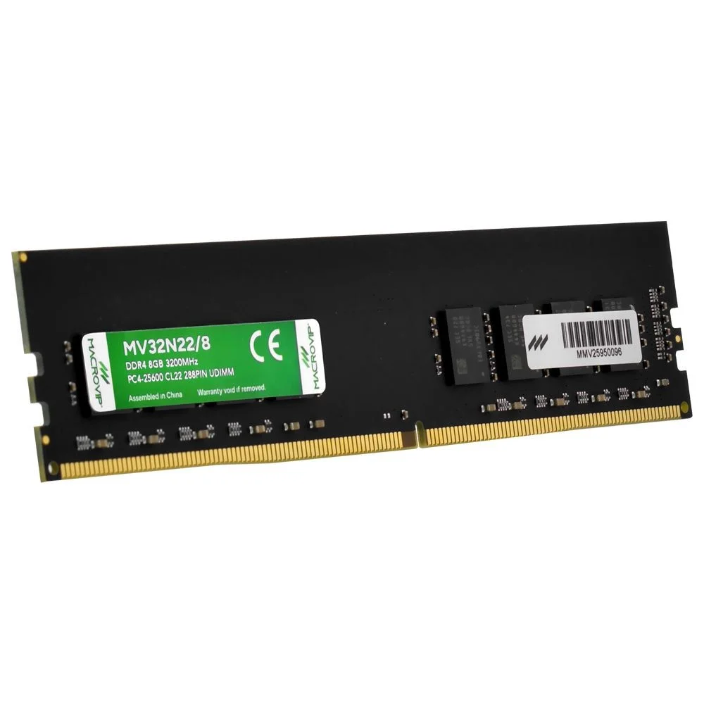 Memória Ram Macrovip Ddr4 8GB 3200mhz Mv32n22/8 So-dimm Notebook Cl22 1.2v Verde
