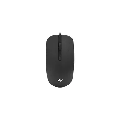 Mouse Macrovip Mv-m627ub Usb Óptico 1000dpi Ergonômico Com Fio Preto Para PC Notebook Escritório