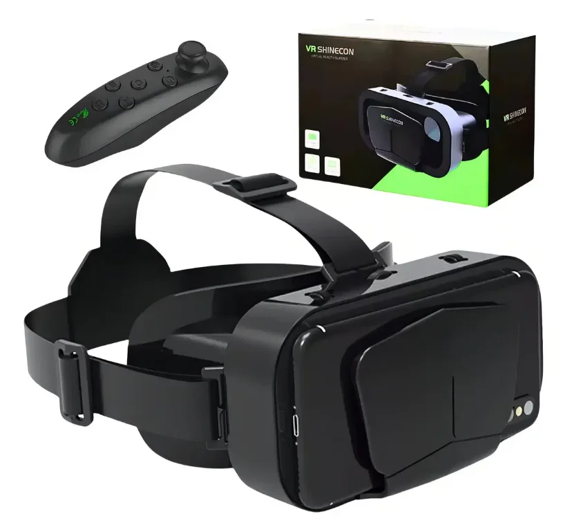 Imagem 2 de 3 do produto Óculos Realidade Virtual 360º Vr Shinecon G10 3d Com Controle