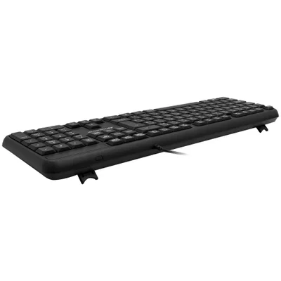 Teclado Macrovip Mv-k234ub-br Usb Abnt2 Português Com Fio Ergonômico Escritório Preto