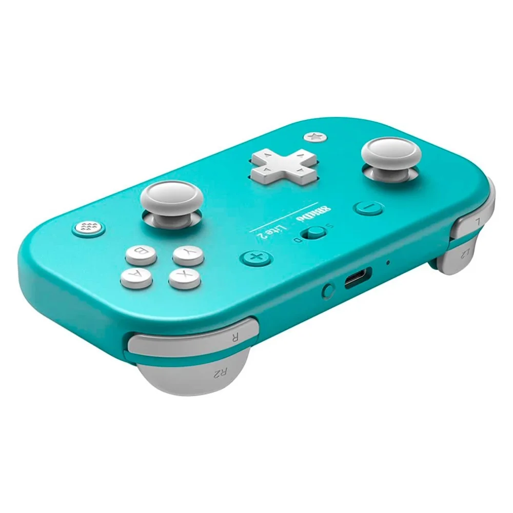 Imagem 2 de 4 do produto Controle Sem Fio 8bitdo Lite 2 80ka02 Nintendo Switch Android Bluetooth Portátil Turquesa