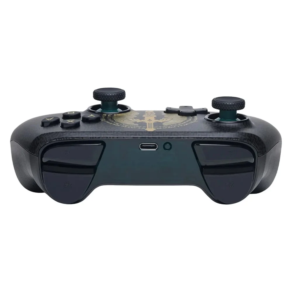 Imagem 4 de 4 do produto Controle Sem Fio Powera Advantage Zelda Tears Of The Kingdom Nintendo Switch 2 Bluetooth Bateria Recarregável Cor Preto Verde