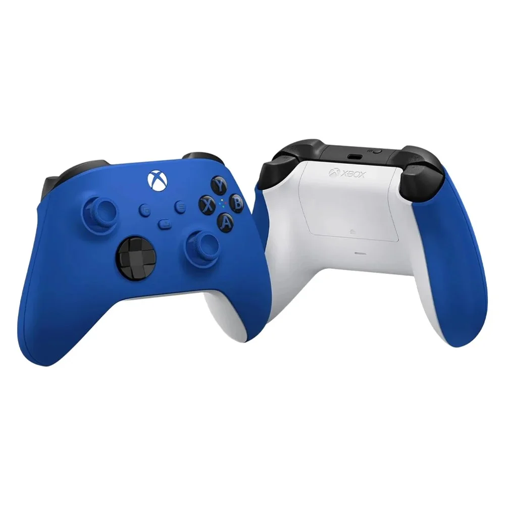 Controle Sem Fio XBOX Microsoft Shock Blue   XBOX Series X S One Bluetooth P2 Confortável Ergonômico