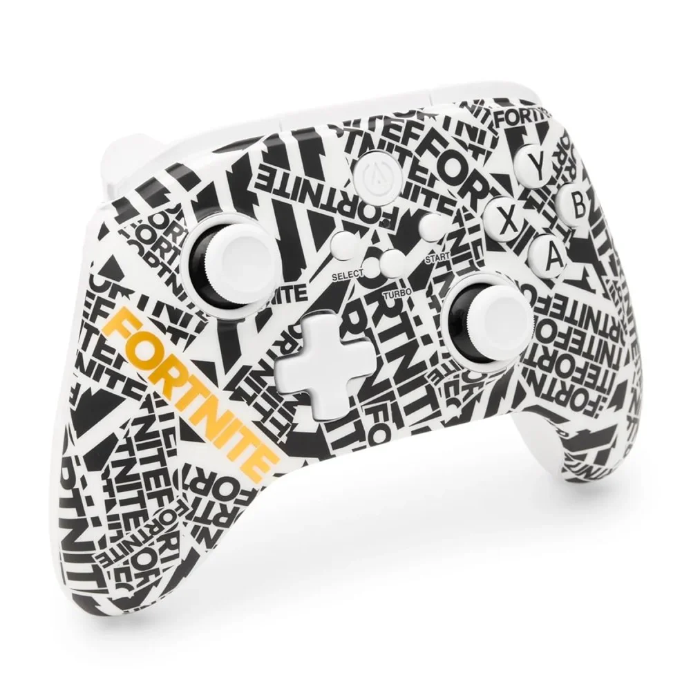 Imagem 2 de 4 do produto Controle Sem Fio Powera Enhanced Cloud Fortnite Edition Nintendo Switch Pwa-a-10761 Bluetooth Bateria Recarregável Mapeável Preto