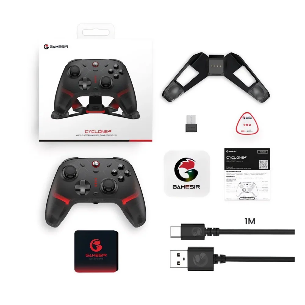 Imagem 5 de 5 do produto Controle Sem Fio Gamesir Cyclone 2 Nintendo Switch PC Android Bluetooth Hall Effect Charging Dock Preto