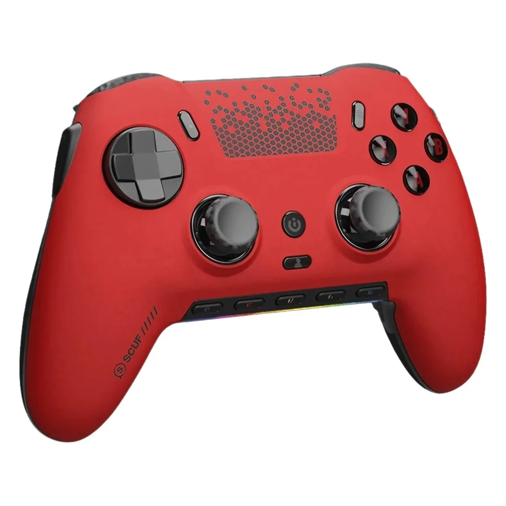 Imagem 2 de 4 do produto Controle Gamer Corsair Scuf Envision Pro Sem Fio PC Vermelho Bluetooth Wireless Gatilhos Ajustáveis RGB Botões Extras Programáveis