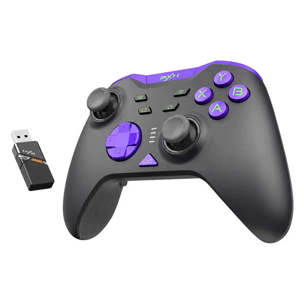 Imagem 3 de 3 do produto Controle Sem Fio Pxn P5 8k Bluetooth Gamepad Para PC Steam Joystick Ergonômico Bateria Recarregável Preto