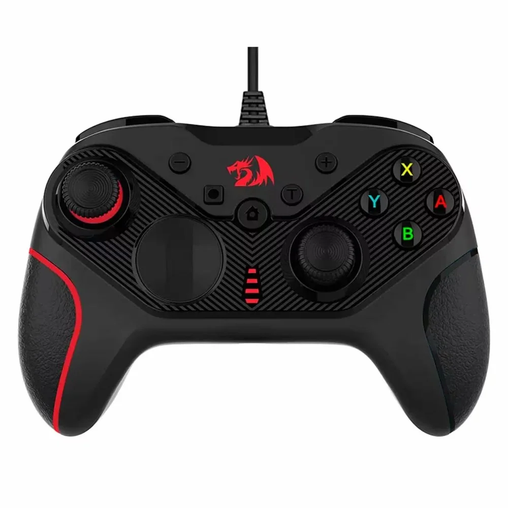 Controle Gamer Redragon Rift G710 PC Sem Fio Bluetooth Usb Dual Vibration Ergonômico Preto Controle Gamer Redragon Rift G710 PC Sem Fio Bluetooth Usb Dual Vibration Ergonômico Preto