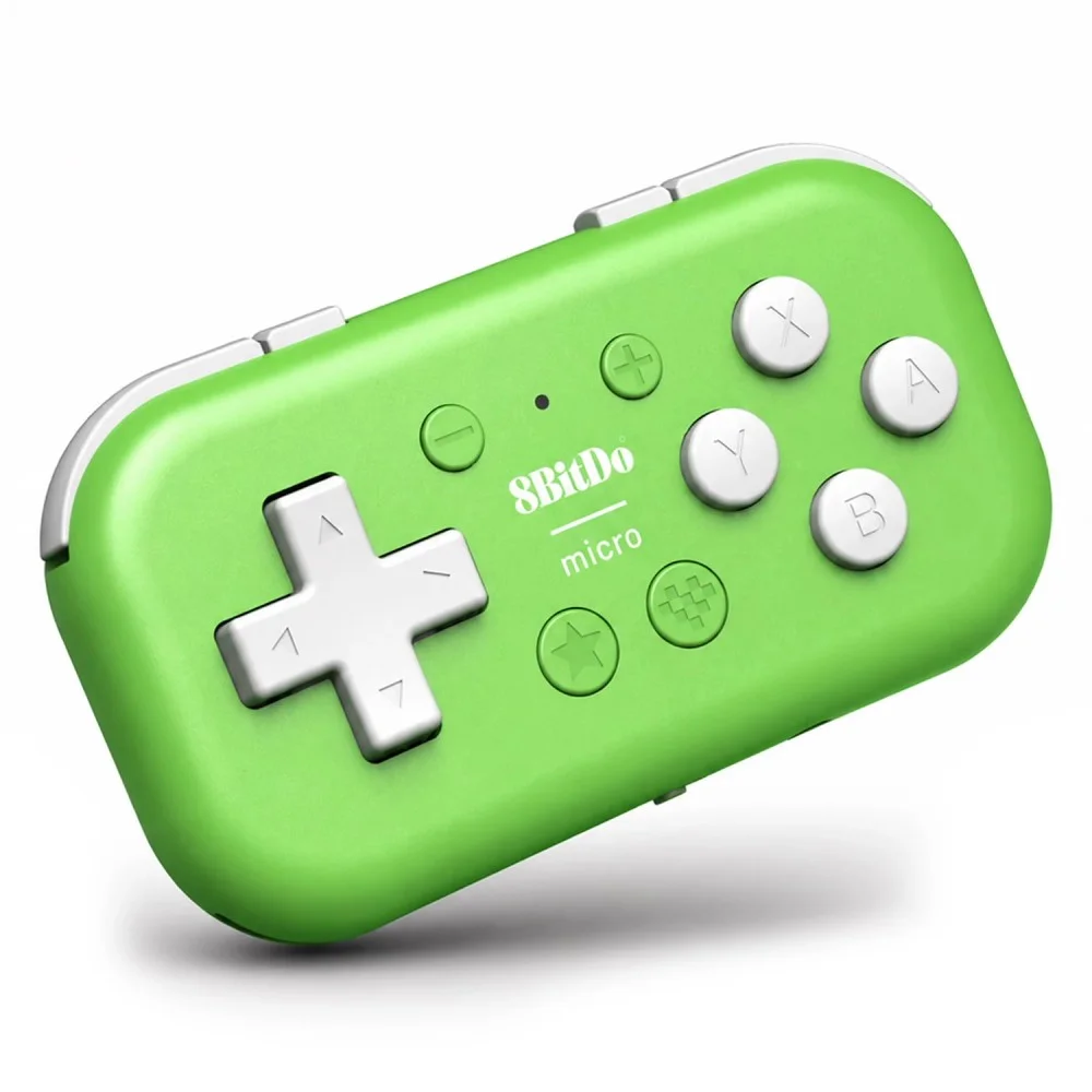 Controle Sem Fio 8bitdo Micro 80el01 Bluetooth Portátil Nintendo Switch Android Teclado Modo Verde