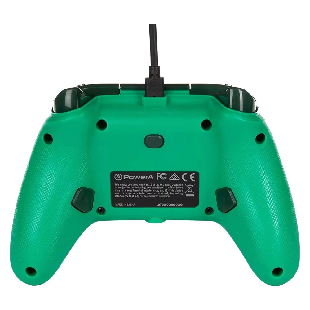 Controle Powera Enhanced Wired Para XBOX One XBOX Series X S PC Pwa-a-02487 Com Fio Verde Botões Avançados Mapeáveis Áudio 3.5mm Ergonômico