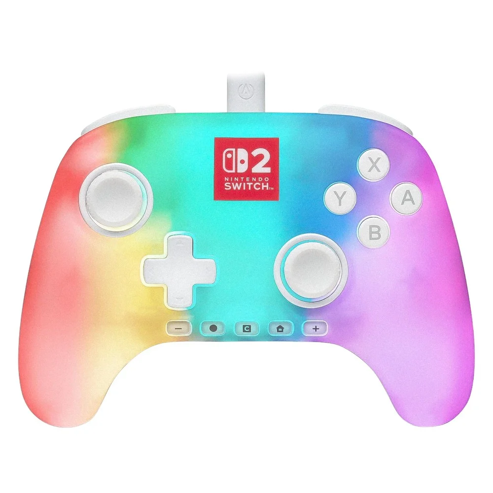 Imagem 1 de 3 do produto Controle Com Fio Powera Advantage Wired Lumectra Pwa-a-15291 Nintendo Switch LED RGB Botões Avançados Mapeáveis Preto