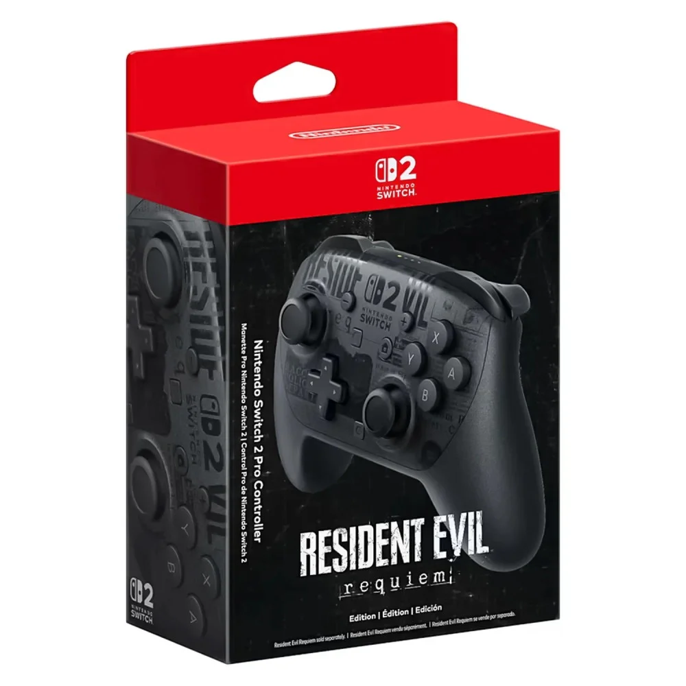 Imagem 4 de 4 do produto Controle Sem Fio Nintendo Switch 2 Pro Resident Evil Requiem Edition Bluetooth Ergonômico Bateria Recarregável Vibração Hd