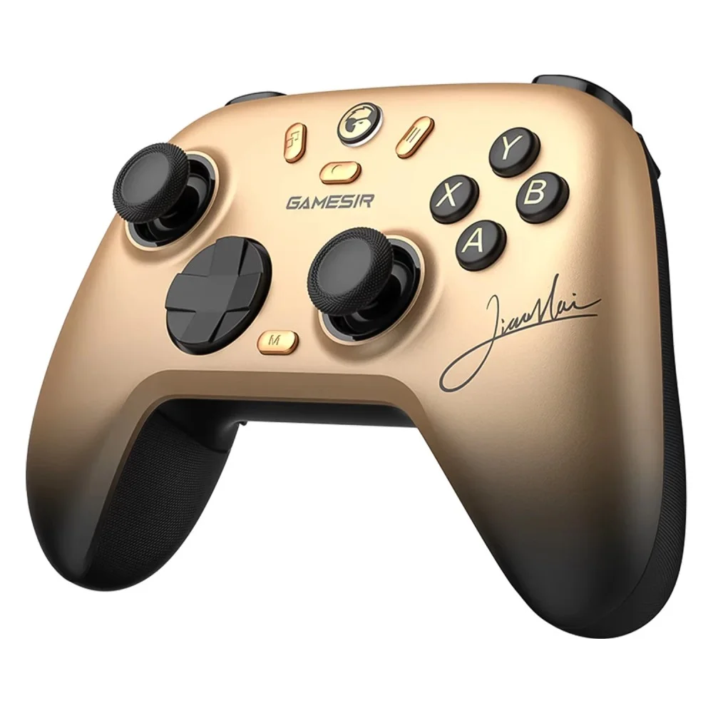 Imagem 2 de 4 do produto Controle Sem Fio Gamesir Nova 2 Lite Champion Edition Nintendo Switch PC Android Ios Bluetooth Dourado Hall Effect Joystick
