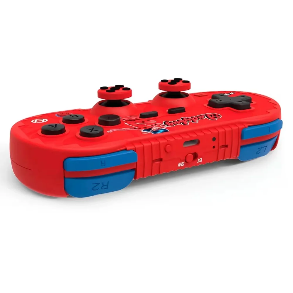 Controle Hyperkin Miraculous Ladybug Para Nintendo Switch Com Fio Ergonômico Design Exclusivo Vermelho E Preto Gamer