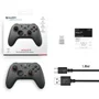Controle Sem Fio Gamesir Nova 2 Lite Nintendo Switch PC Android Ios Steam Hall Effect Cinza Espacial