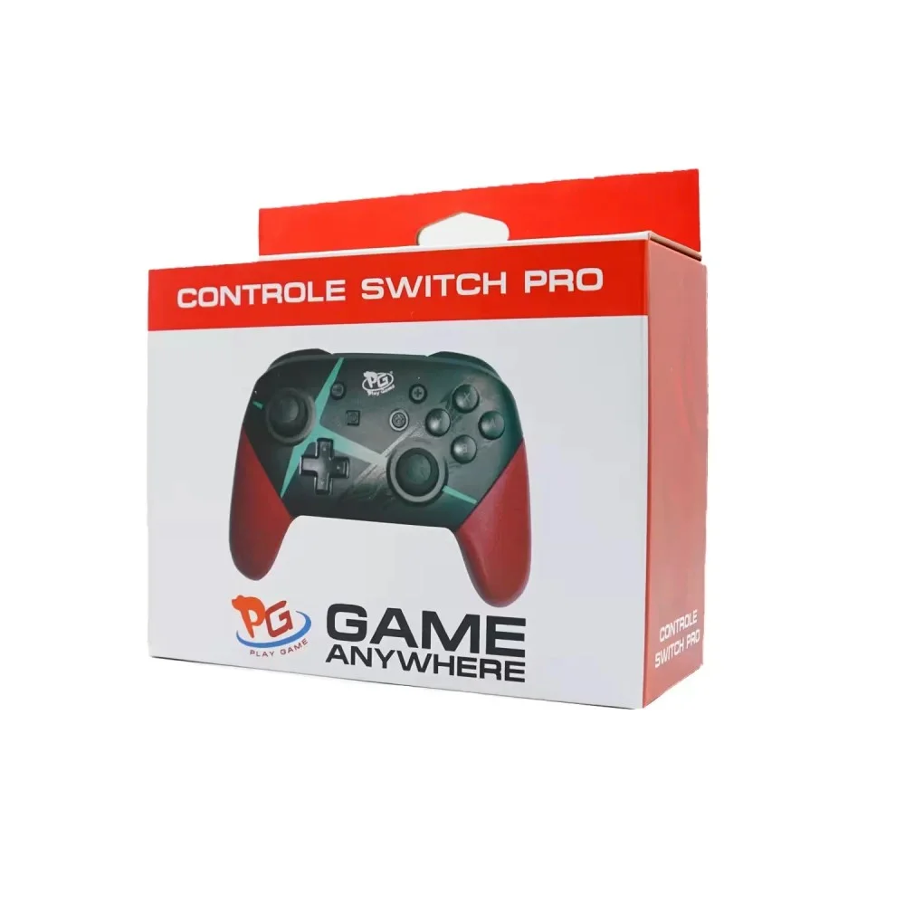 Imagem 2 de 4 do produto Controle Sem Fio Nintendo Switch Pro Xenoblade 2 Edition Bluetooth Vibração Hd Sensor De Movimento Bateria Recarregável Gamepad