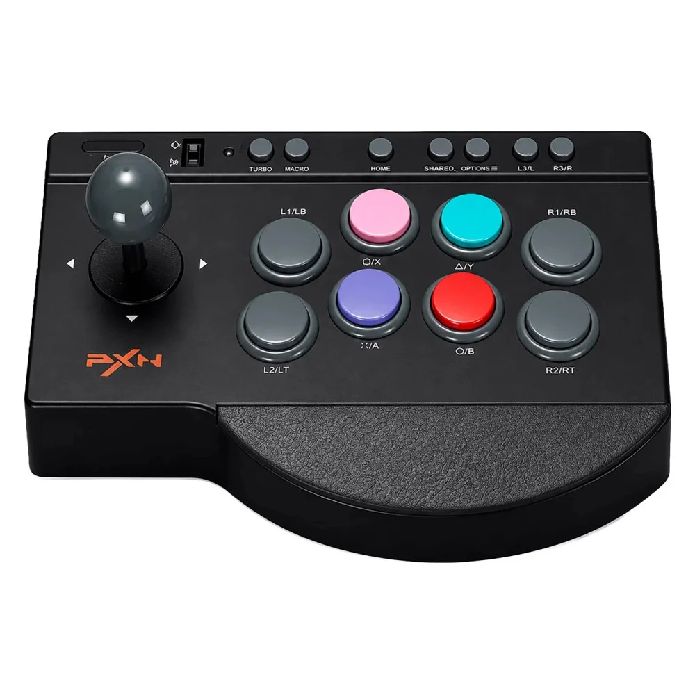 Controle Arcade Stick Pxn 0082 Usb Fightstick PC Ps4 XBOX One Switch Joystick Turbo Preto Profissional Controle Arcade Stick Pxn 0082 Usb Fightstick PC Ps4 XBOX One Switch Joystick Turbo Preto Profissional