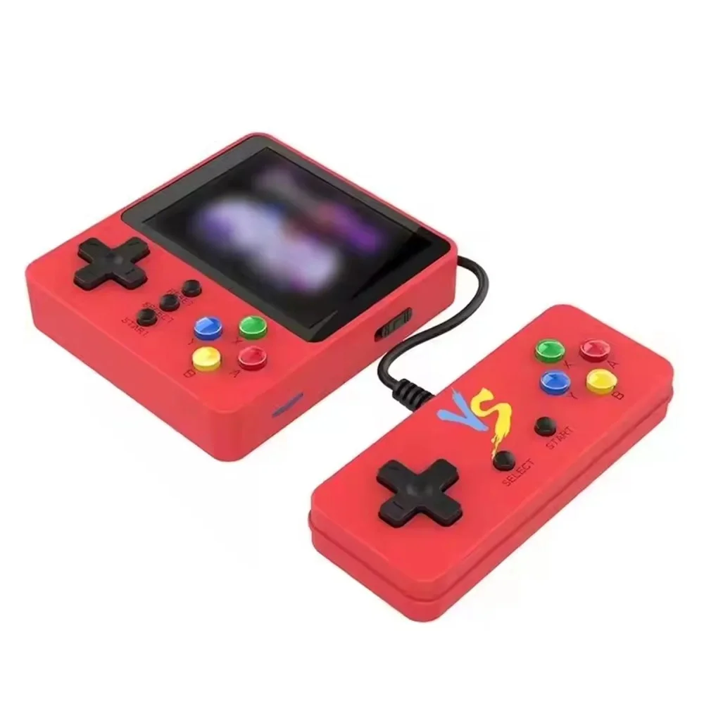 Console Portátil Game Box Plus K5 500 Jogos + Controle Vermelho Tela Lcd Bateria Recarregável Retro Portátil Multijogador