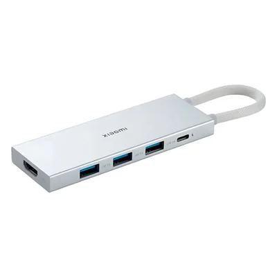 Hub Adaptador Multiporta Xiaomi 5 Em 1 Xmds05ym / Usb-c - Branco