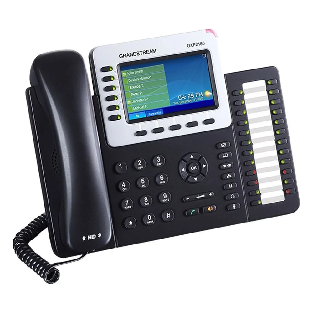 Telefone Ip Grandstream Gxp2160 6 Linhas Sip Tela Lcd Colorida 4.3" Gigabit Poe Bluetooth Áudio Hd Empresarial Telefone Ip Grandstream Gxp2160 6 Linhas Sip Tela Lcd Colorida 4.3" Gigabit Poe Bluetooth Áudio Hd Empresarial