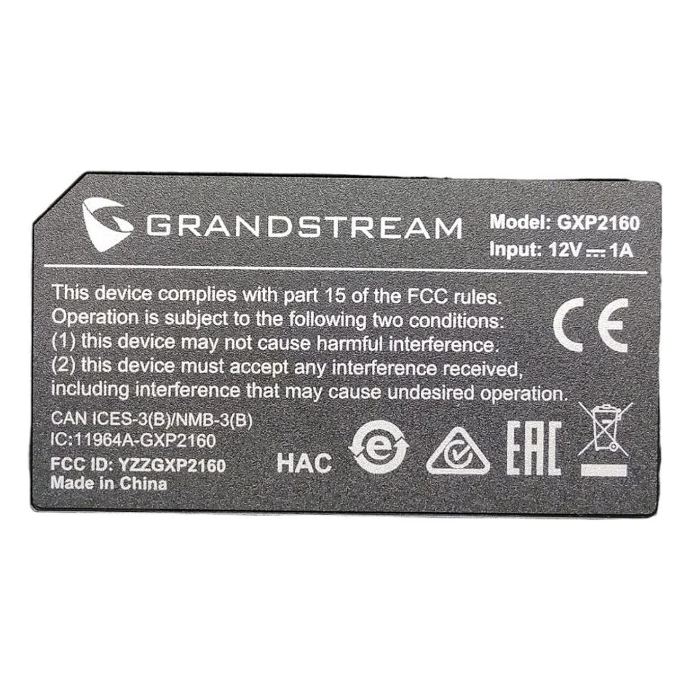 Telefone Ip Grandstream Gxp2160 6 Linhas Sip Tela Lcd Colorida 4.3" Gigabit Poe Bluetooth Áudio Hd Empresarial Telefone Ip Grandstream Gxp2160 6 Linhas Sip Tela Lcd Colorida 4.3" Gigabit Poe Bluetooth Áudio Hd Empresarial