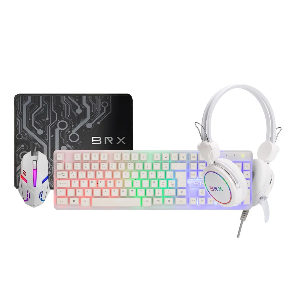 Computador PC Gamer I5 4ª 16gb Ram SSD 480GB Rx 580 Monitor 23" - Branco - view 4